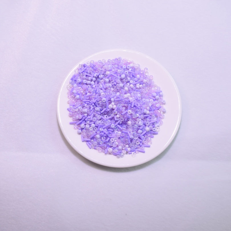 C01-- Mix Glass & Acrylic Spacer Beads Bottle Assorted Colors For DIY Jewelry Making Supplies-Open in Live (Match Game)