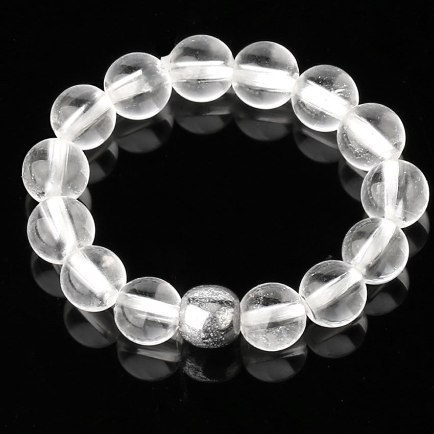 4mm Natural Stone Elastic Rope Beaded Adjustable Personalized Ring
