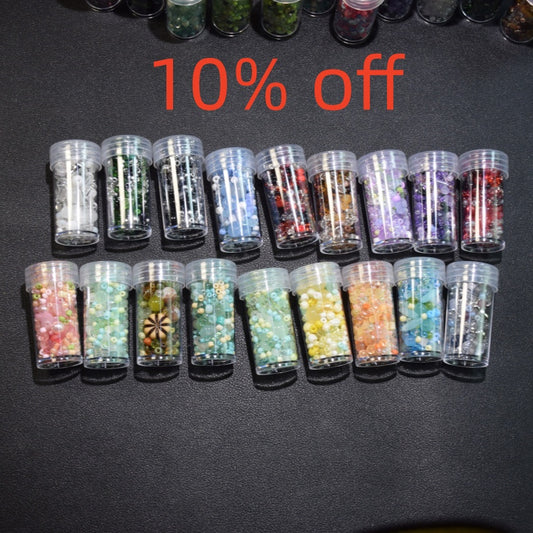 C01-- Mix Glass & Acrylic Spacer Beads Bottle Assorted Colors For DIY Jewelry Making Supplies-Open in Live (Match Game)